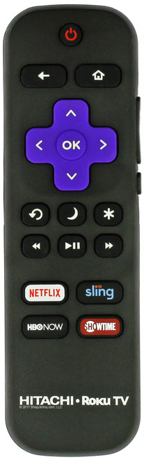 Hitachi Roku remote - Netflix Sling HBO Now Showtime --OPEN BAG