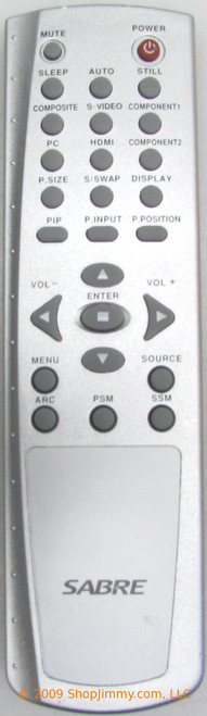Sabre SBFB-6100-10011 Remote Control