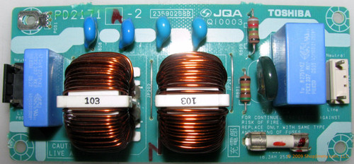 Toshiba 75001533 (PD2171A-2, 23590258B) AC Inlet