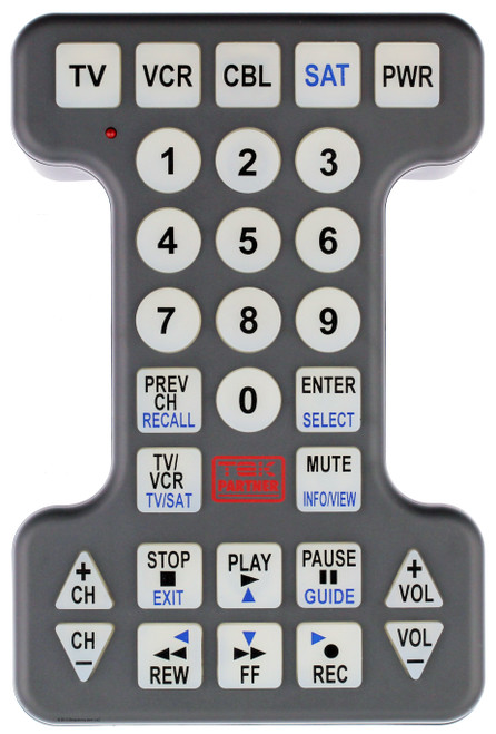 Tek Partner WMM-BR1000 Big Button Universal Remote
