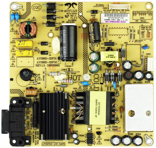 Insignia 81-PBE040-A20 Power Supply / LED Board