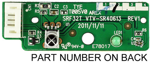 Toshiba 75028870 (SRF32T, VTV-SR40613, 454C3C51L01) IR Sensor