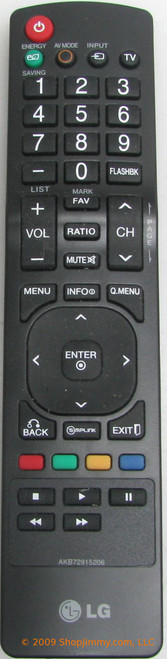 LG AKB72915206 Remote Control