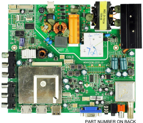 Westinghouse 2D.53001.D31 (MSAV3216-ZC01-01) Main Board for DW32H1G1