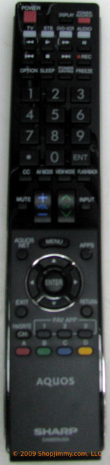 Sharp RRMCGA889WJSA Remote Control