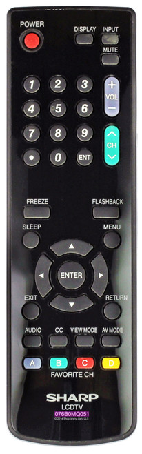 Sharp 9JD076B0MQ051 Remote Control