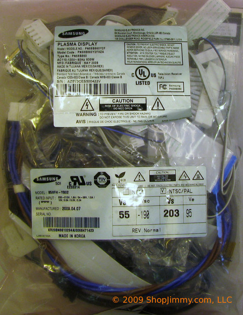 Samsung PN58B860Y2FXZA Cable Kit