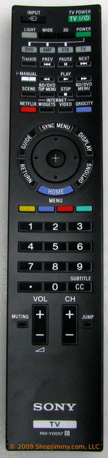 Sony 1-489-463-11 (RM-YD057) Remote Control