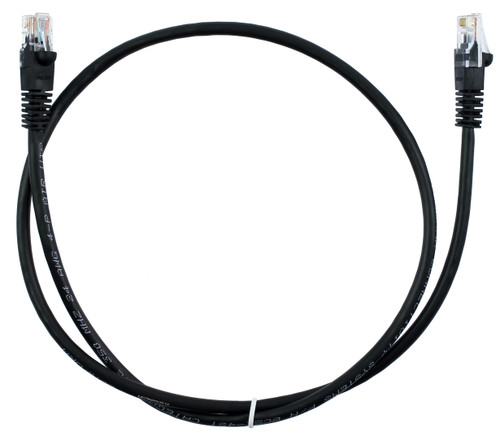 Quiktron 570-135-003 3ft Value Series Cat5E Booted Patch Cord - Black