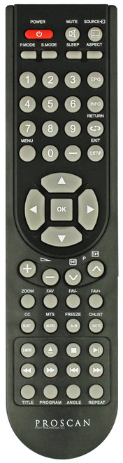 Proscan PLEDV2488A-D Remote Control--Open Bag