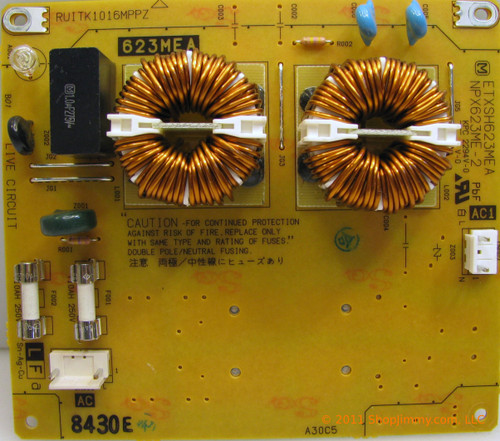 Sharp RUITK1016MPPZ (ETXSH623MEA, NPX623ME-2) Power Filter