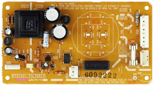 Hitachi JK08293-I Filter Board for 50HDT50 50HDX60M