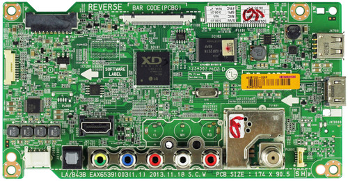 LG EBT62841566 Main Board for 50LB6000-UH.BUSWLJR