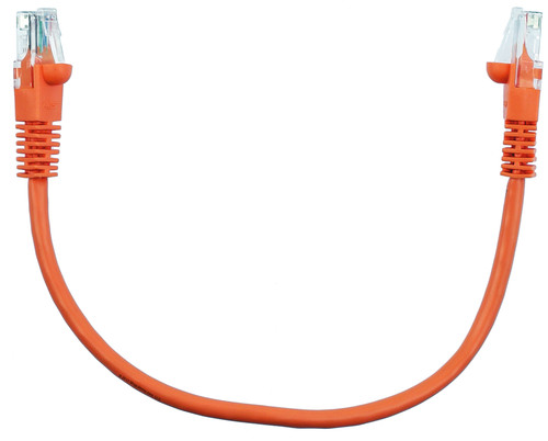 Quiktron 570-140-001 1ft Value Series Cat5E Booted Patch Cord - Orange