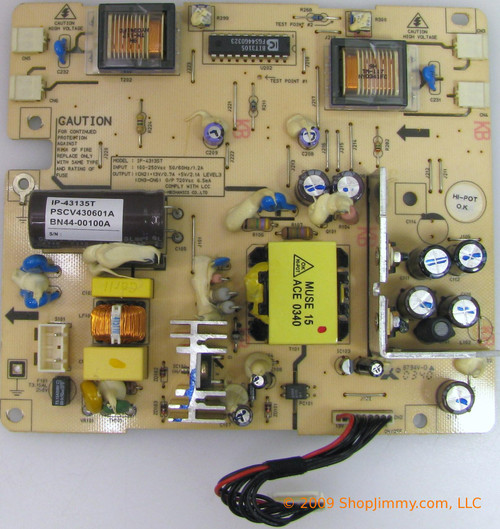 Samsung BN44-00100A (IP-43135T, PSCV430601A) Power Supply / Backlight Inverter