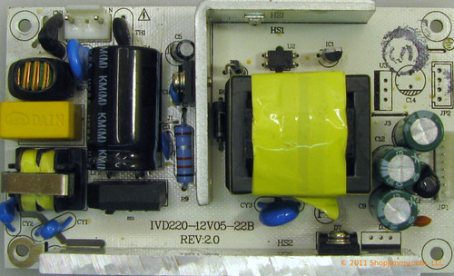 Curtis IVD220-12V05-22B Power Supply for LCDVD195A