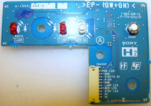 Sony A-1054-668-A (1-863-209-12, (1-724-624-12)) H2 Board