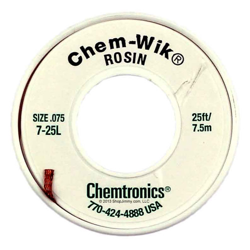 ITW Chemtronics 7-25L Chem-Wik(r) 25ft Braid Desoldering Rosin