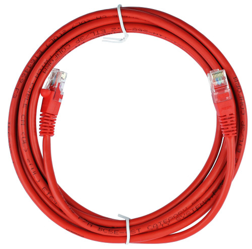 Quiktron 570-130-010 10ft Value Series Cat5E Booted Patch Cord - Red
