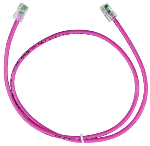 SignaMax C5E-121PK-3FB 3ft Value Series Cat5E Booted Patch Cord - Pink