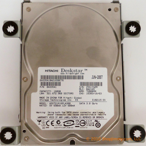 Hitachi 0A33541 Hard Drive (160GB)
