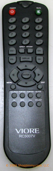 Viore RC5007V Remote Control