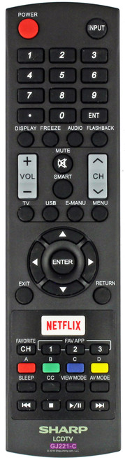 Sharp 9LE098003003220 Remote Control - Open Bag