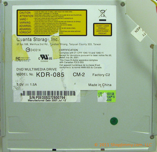 Quanta Storage Inc. KDR-085 (9KDR0852AP1S) DVD Multimedia Drive