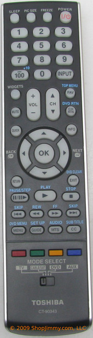 Toshiba 75017769 (CT-90343) Remote Control