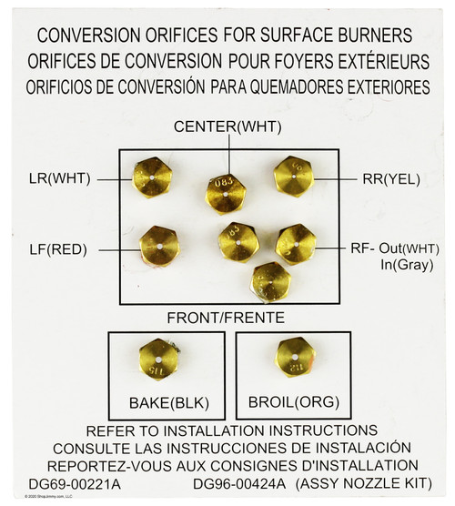 Samsung Range DG96-00424A LP Conversion Kit 