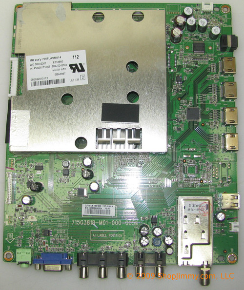 Vizio CBPFTQACB2K013 Main Board for VT470M