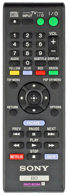 Sony 1-490-027-12 (RMT-B119A) Remote Control