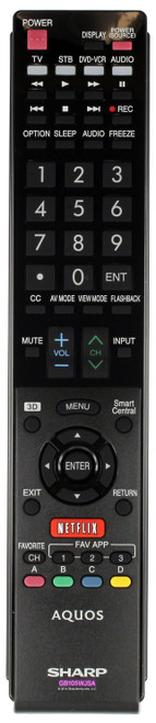 Sharp RRMCGB105WJSA Remote Control