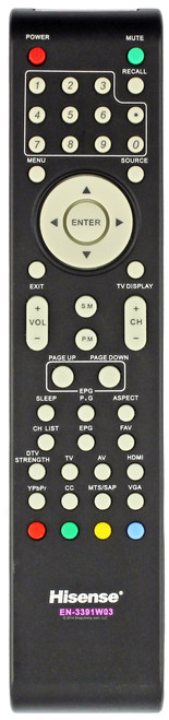Hisense EN-3391W03 Remote Control