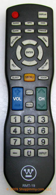 Westinghouse RMT-19 Remote Control