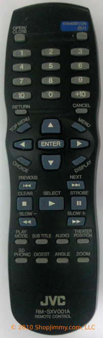 JVC RM-SXV001A Remote Control
