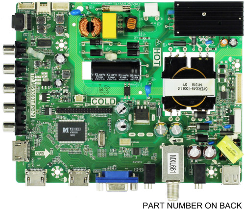 Sanyo 02-SHY39A-CXS001 Main Board/Power Supply for DP39D14 (P39D14-00 Chassis)