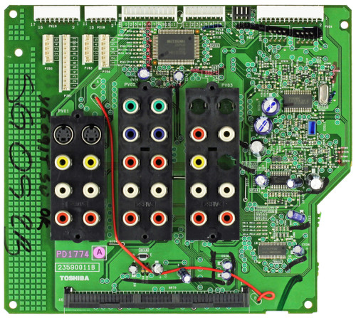 Toshiba 23762089 (PD1774A, 23590011B) Back A/V Board-Rebuild