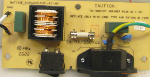 Viewsonic 6050A2061501-AC-A01 Power Filter Board