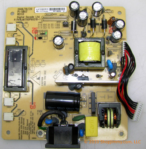 ViewSonic XLM1700390028-SH Power Supply / Backlight Inverter