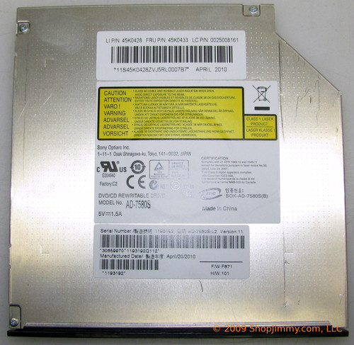 Sony AD-7580S DVD/CD Rewritable Drive