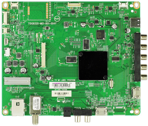 Vizio 756TXHCB02K0340 Main Board for D40F-F1 (LTQEVVLU Serial)