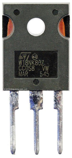 ST Microelectronics W18NK80Z N-Channel Power MOSFET for Philips Power Supplies