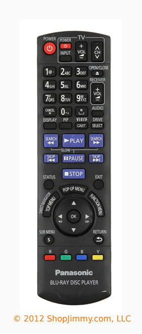 Panasonic N2QAKB000076 Remote Control--Open Bag