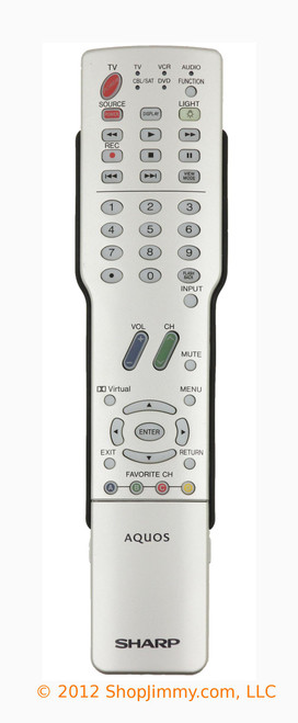 Sharp RRMCGA384WJSA Remote Control