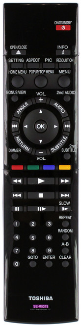 Toshiba	AH700767 (SE-R0378) Blu-Ray Remote Control