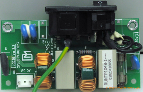 Maxent RUNTP1048-1---* (2PLCDTV30LF023) Power Input Board