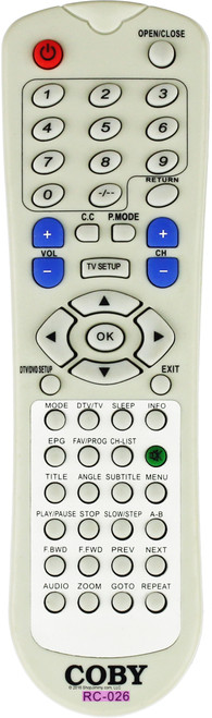 Coby RC-026 Remote Control