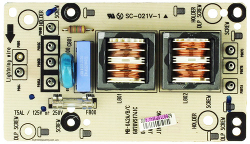 LG 6871VPMA47A (6870VS1741A) AC Power Input Assy Board
