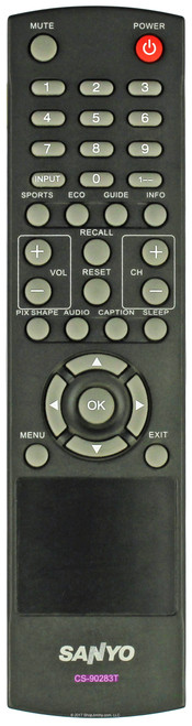 Sanyo CS-90283T Remote Control